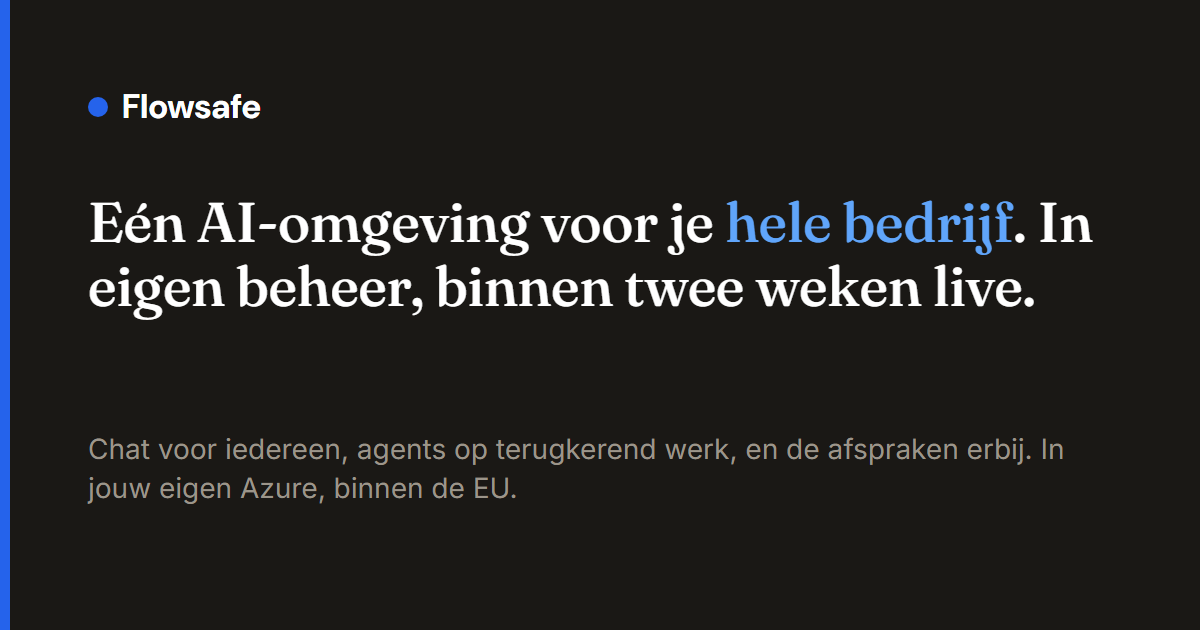 Preview image published by flowsafe.nl